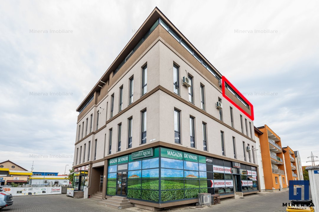 Birou  4 camere, et 3, lângă Kaufland Dumbrăvița, cu parcare, COMISION 0 