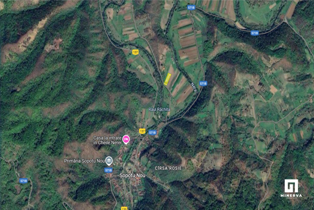 Teren 3600 mp pe drumul de acces in Cheile Nerei – Oportunitate excelenta! 