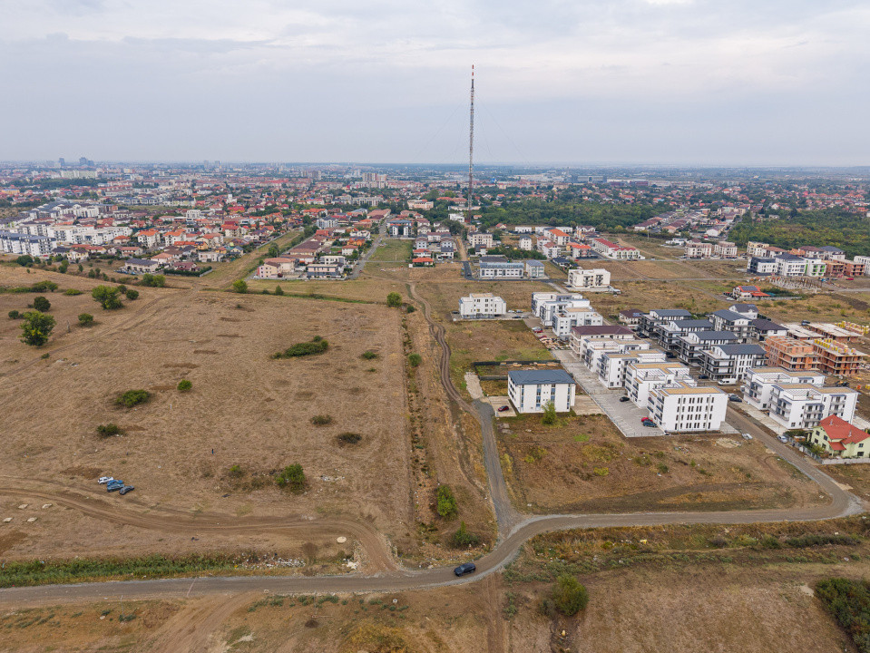 Teren 950 mp pentru proiect rezidential in Giroc – acces multiplu, zona blocuri