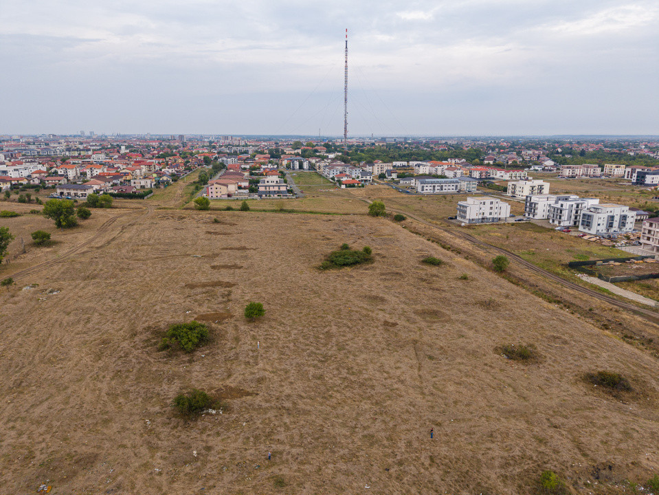 Teren 950 mp pentru proiect rezidential in Giroc – acces multiplu, zona blocuri