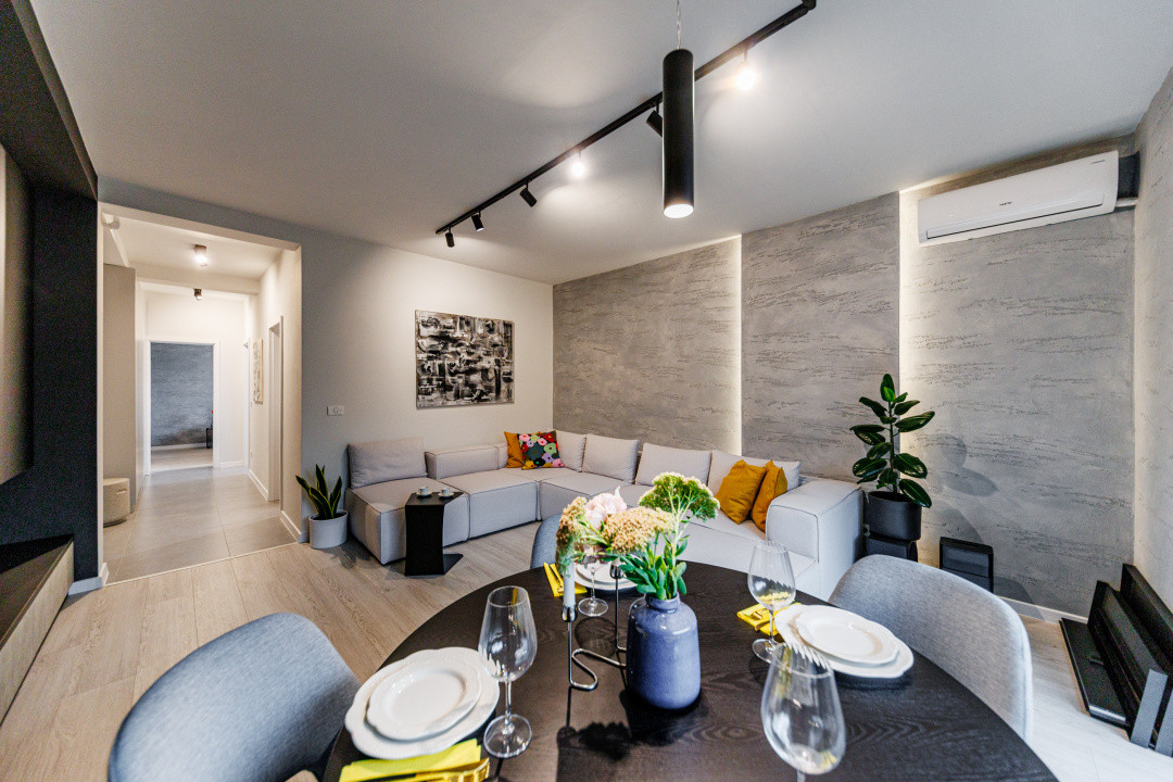 Apartament 2 camere lux, complet utilat, amenajat cu designer, Mehala-Timisoara