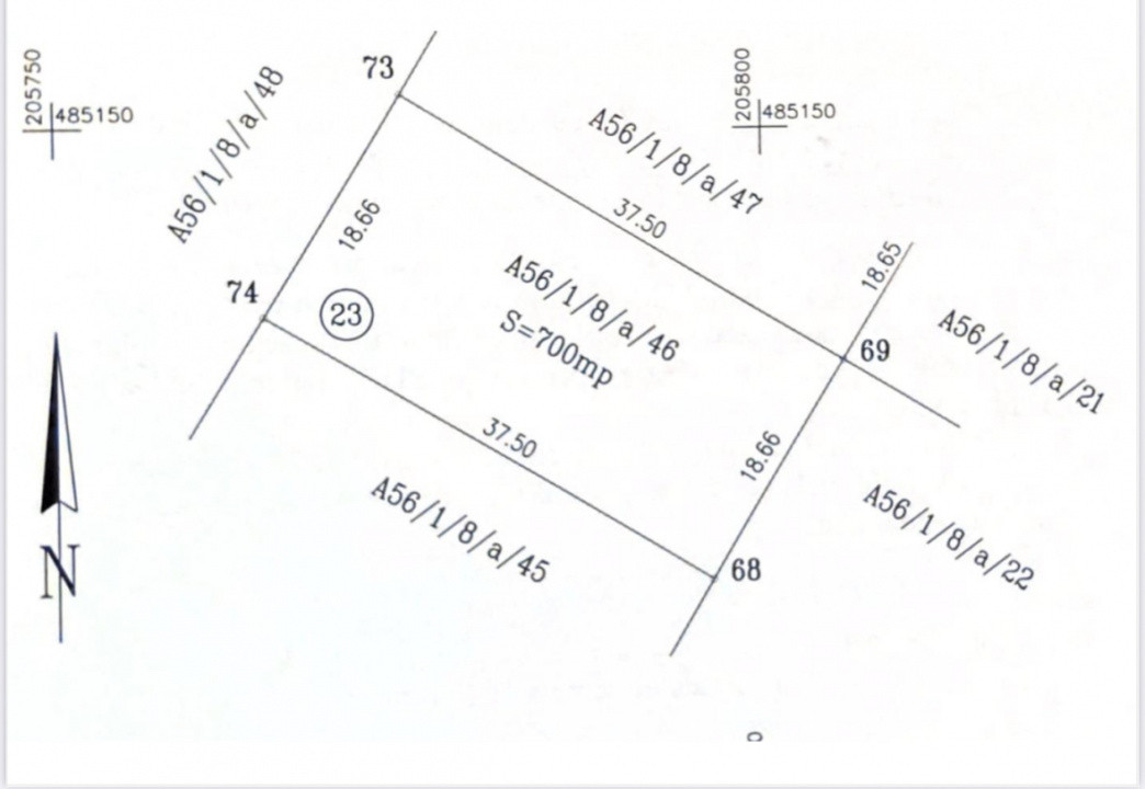Teren pe persoana juridica 647 mp  Dumbravita, str. Bucuresti