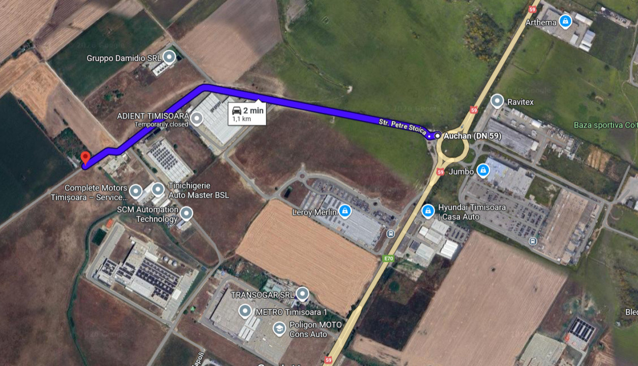 Teren industrial/comercial cu PUZ-14.414 mp–Calea Sagului, Timisoara, Comision 0