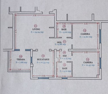 Apartament 3 cam, 76 mp + balcon, etaj 1,  Dumbravița, str. Rodiei,  Comision 0%