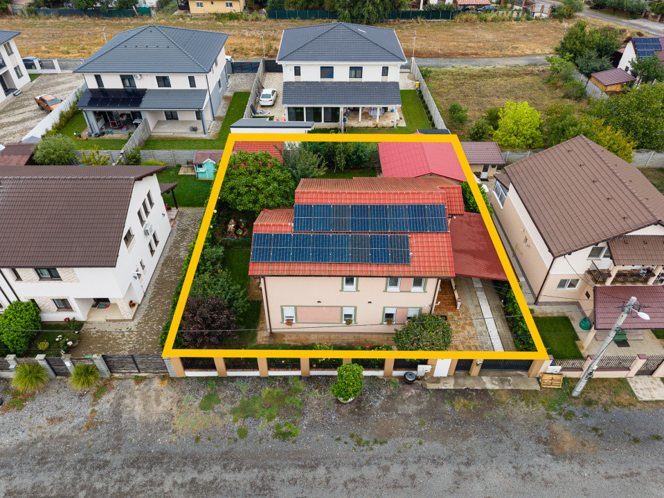 Casă mare 5 camere+casă mică, panouri, curte amenajată – Giroc, Comision 0