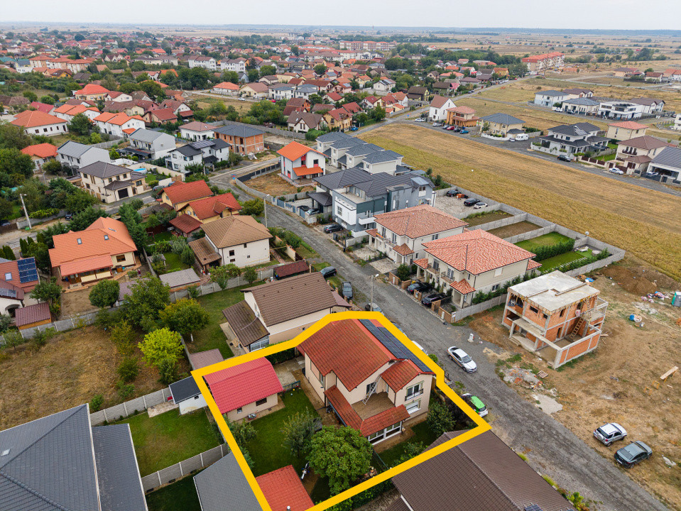 Casă mare 5 camere+casă mică, panouri, curte amenajată – Giroc, Comision 0