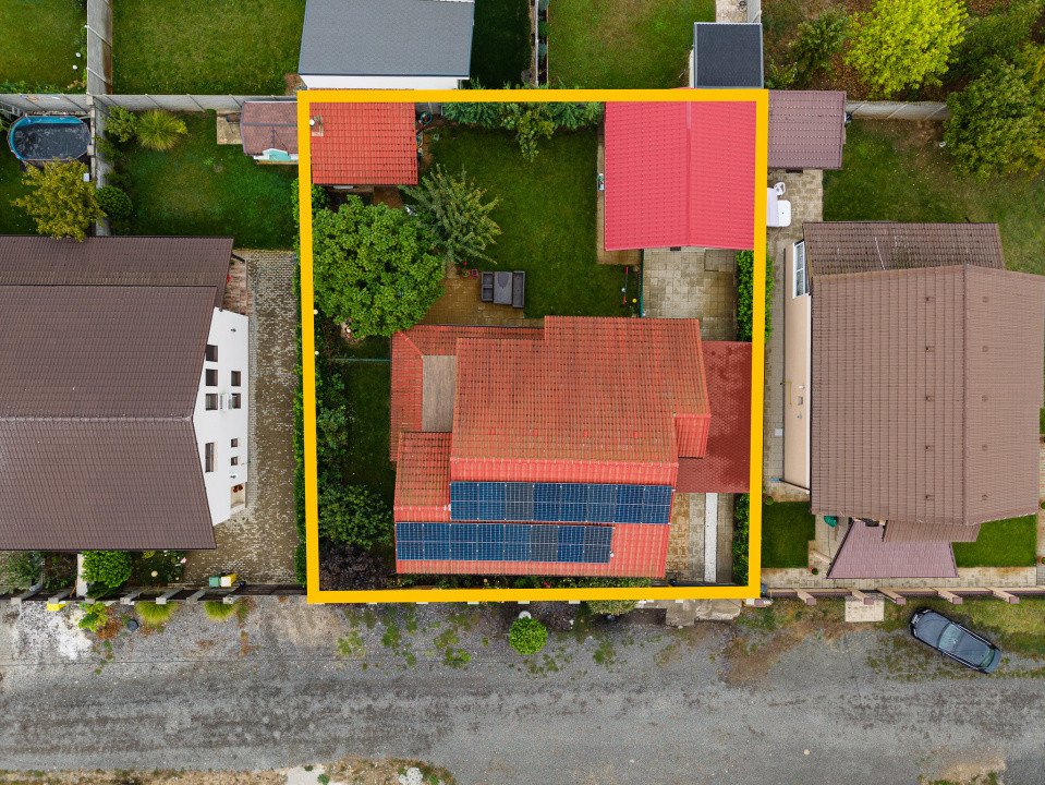 Casă mare 5 camere+casă mică, panouri, curte amenajată – Giroc, Comision 0