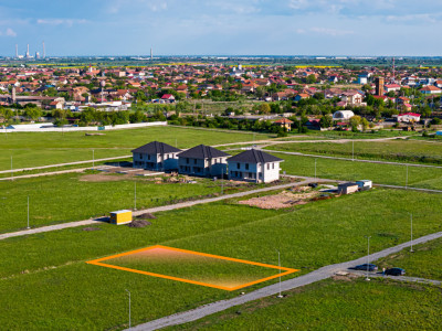 Teren Sacalaz - 806 mp, cu proiect si autorizatie duplex, Comision 0