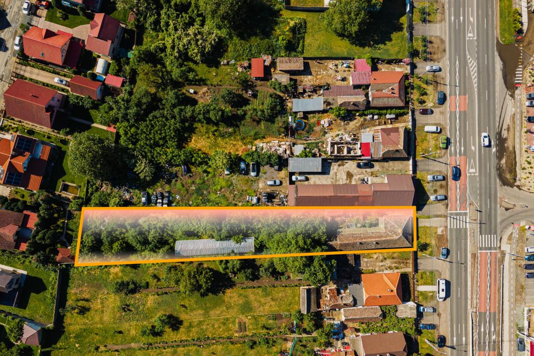 Casa cu teren 1.876 mp, la soseaua principala, vis-a-vis de Profi si Penny, Sag 