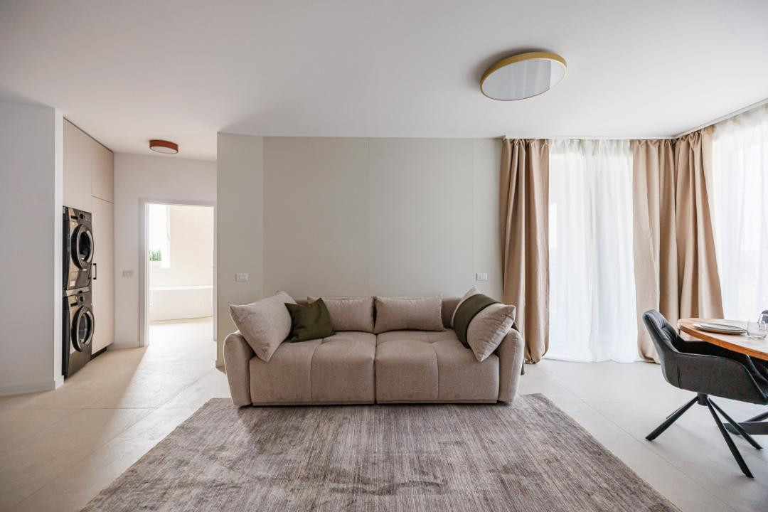 Apartament 2 camere, mobilat si utilat, terasa 12,8 mp | Comision 0