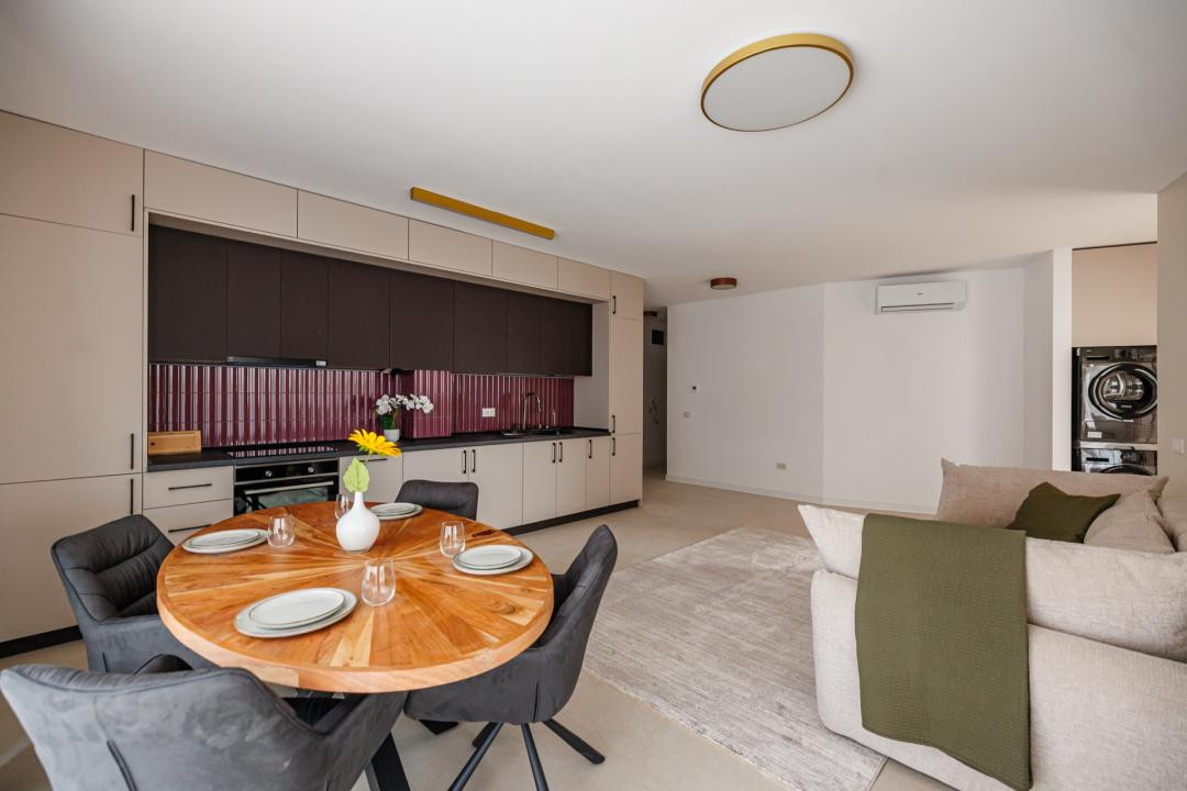Apartament 2 camere, mobilat si utilat, terasa 12,8 mp | Comision 0
