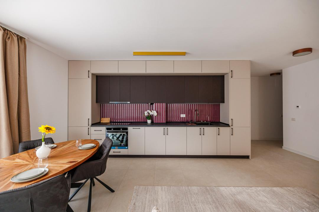 Apartament 2 camere, mobilat si utilat, terasa 12,8 mp | Comision 0