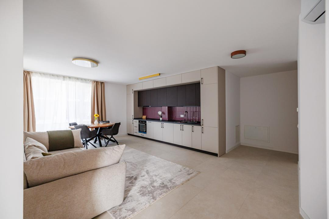 Apartament 2 camere, mobilat si utilat, terasa 12,8 mp | Comision 0