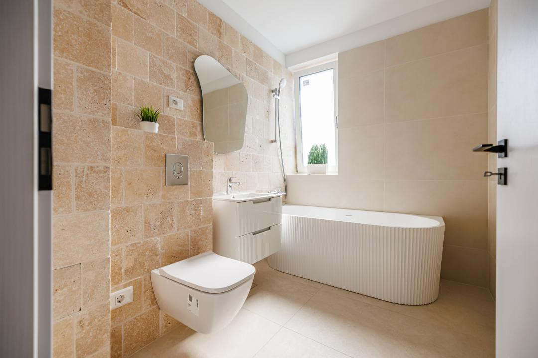 Apartament 2 camere, mobilat si utilat, terasa 12,8 mp | Comision 0