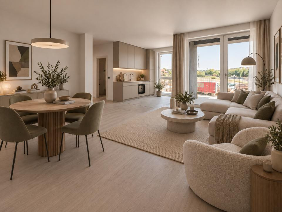 Apartament 3 camere, 72,35 mp, 2 bai + terasa 14 mp | Mehala | Comision 0%