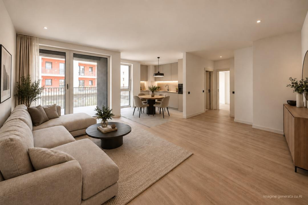 Apartament nou 2 camere, 57 mp + terasa 13,5 mp | Mehala | Comision 0%