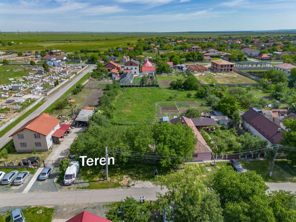 Teren 1.448 mp | Cerneteaz | Strada asfaltata | Utilitati | Comision 0%