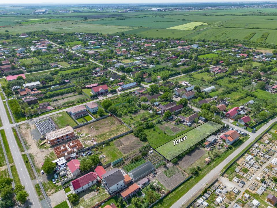 Teren 1.448 mp | Cerneteaz | Strada asfaltata | Utilitati | Comision 0%