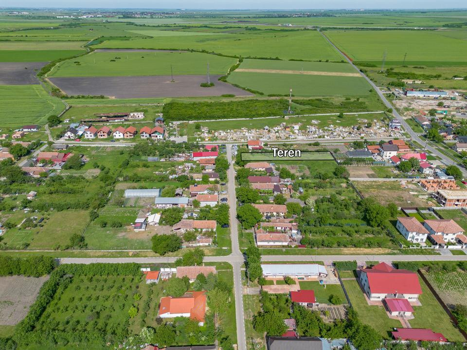 Teren 1.448 mp | Cerneteaz | Strada asfaltata | Utilitati | Comision 0%