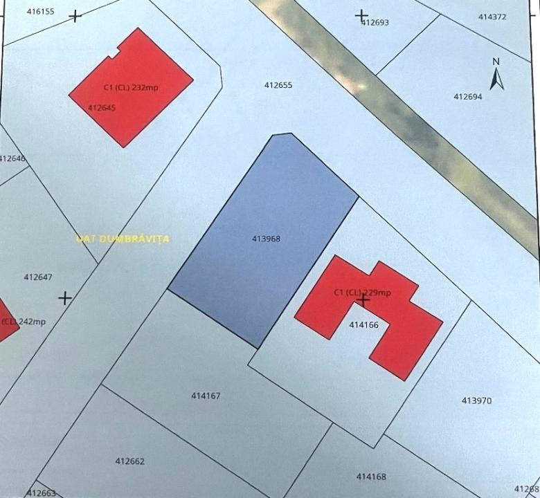 Teren pt duplex 603 mp, Str Luxemburg, Dumbravita, langa Scoala Regina Maria 