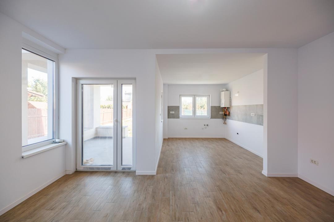 Duplex P+E în Moșnița Nouă, 3 dormitoare, 3 bai, teren 403 mp. Comision 0% 