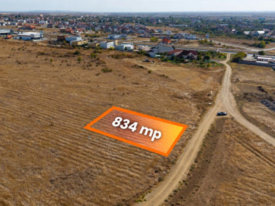 Teren intravilan 834 mp | FS 19,5 m | Giarmata | Comision 0%