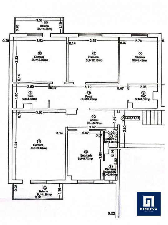 Apartament 4 camere cu garaj, etaj 1 - 91 mp, Zona Odobescu, Comision 0